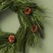 Mini Mixed Green Christmas Wreath Compact Holiday Decor Accent 12in H x 12in W x 3.5in D